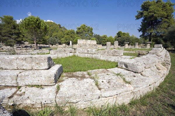 The bouleuterion at Olympia, Greece. Artist: Samuel Magal