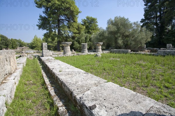 The bouleuterion at Olympia, Greece. Artist: Samuel Magal