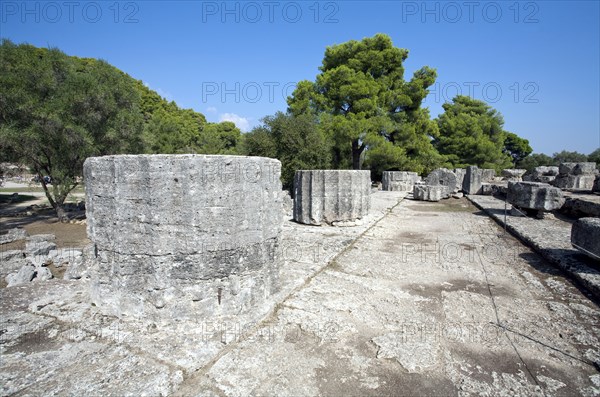 The Temple of Zeus at Olympia, Greece. Artist: Samuel Magal