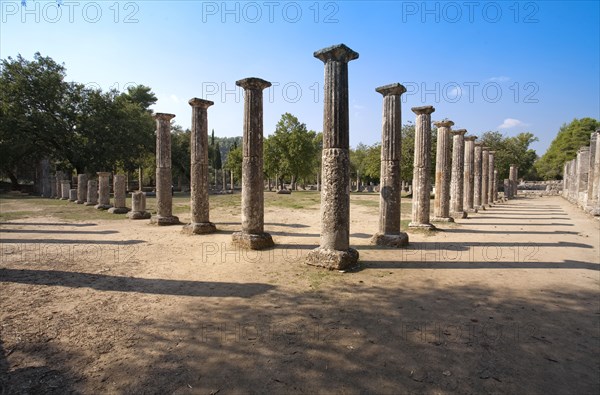 The palaestra at Olympia, Greece. Artist: Samuel Magal