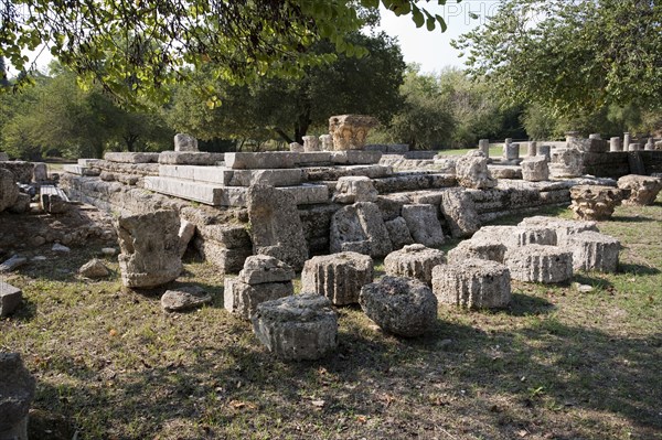 A Hellenistic propylon in Olympia, Greece. Artist: Samuel Magal