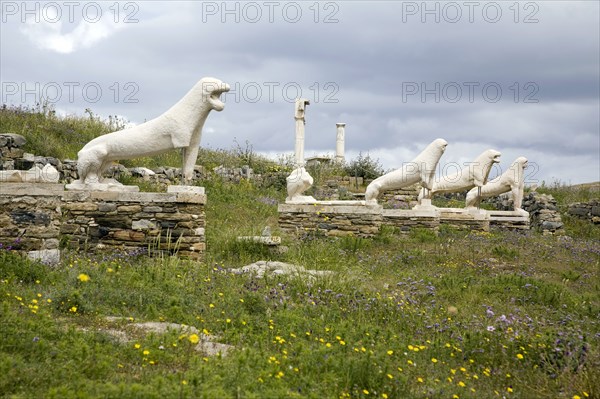 The Terrace of the Lions, Delos Island, Greece. Artist: Samuel Magal