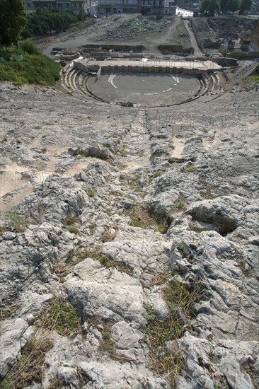 A theatre in Argos, Greece. Artist: Samuel Magal