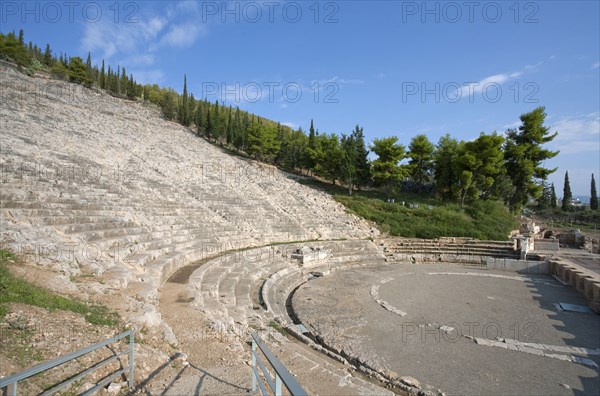 A theatre in Argos, Greece. Artist: Samuel Magal