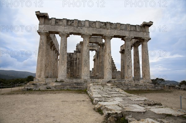 The Temple of Aphaea, Aegina, Greece. Artist: Samuel Magal