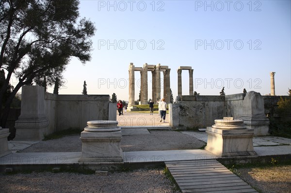 The Temple of Zeus Olympios, Athens, Greece. Artist: Samuel Magal