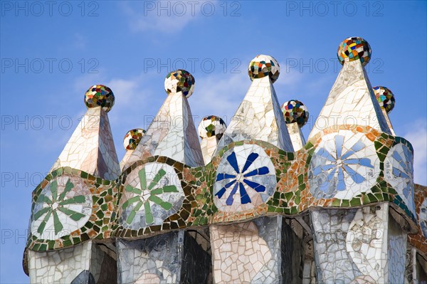 Chimneys of Batllo House, Barcelona, Spain, 2007. Artist: Samuel Magal