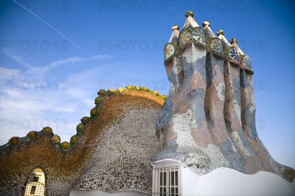 Chimneys of Batllo House, Barcelona, Spain, 2007. Artist: Samuel Magal