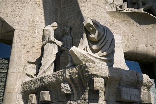 The Passion Facade of the Sagrada Familia Temple, Barcelona, Spain, 2007. Artist: Samuel Magal