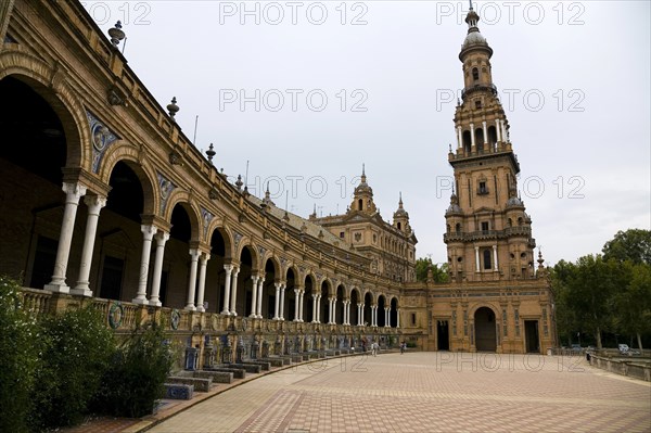 Plaza de Espana, Seville, Andalusia, Spain, 2007. Artist: Samuel Magal
