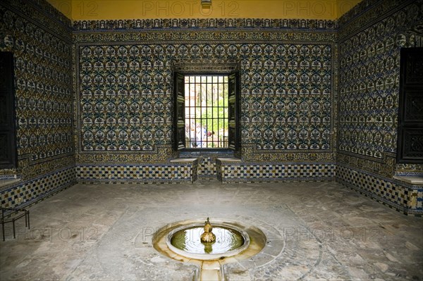Interior, the Alcazar, Seville, Andalusia, Spain, 2007.  Artist: Samuel Magal