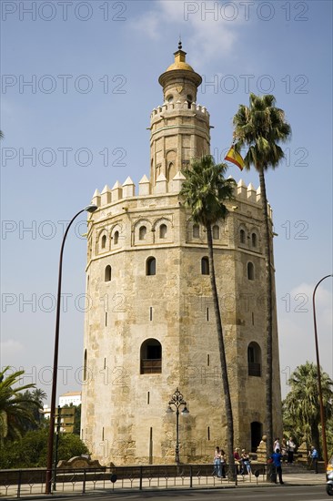 Torre del Oro (Golden Tower), Seville, Andalusia, Spain, 2007. Artist: Samuel Magal