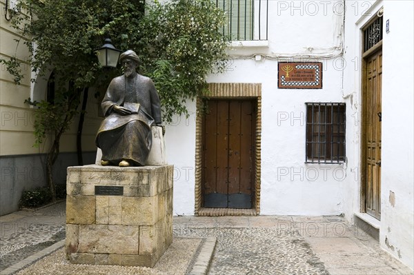 Statue of Maimonides, Jewish Quarter, Cordoba, Spain, 2007. Artist: Samuel Magal