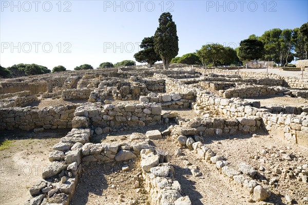 An agora and a stoa in the Greek city of Emporion, Empuries, Spain, 2007. Artist: Samuel Magal