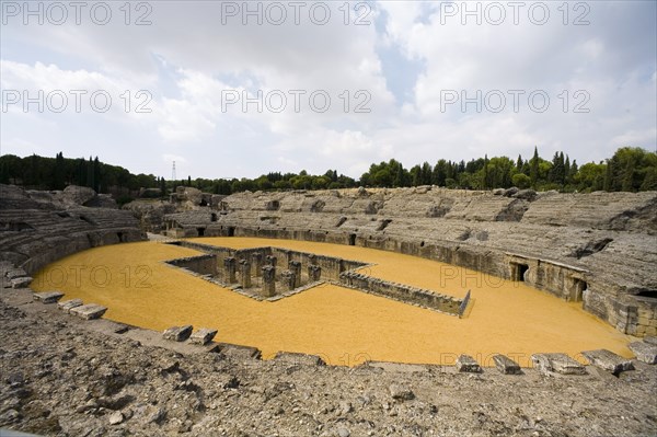 The amphitheatre at Italica, Spain, 2007. Artist: Samuel Magal