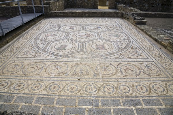 A mosaic in House 3, Italica, Spain, 2007. Artist: Samuel Magal