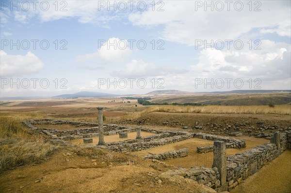 Roman houses in Numantia (Numancia), Spain, 2007. Artist: Samuel Magal