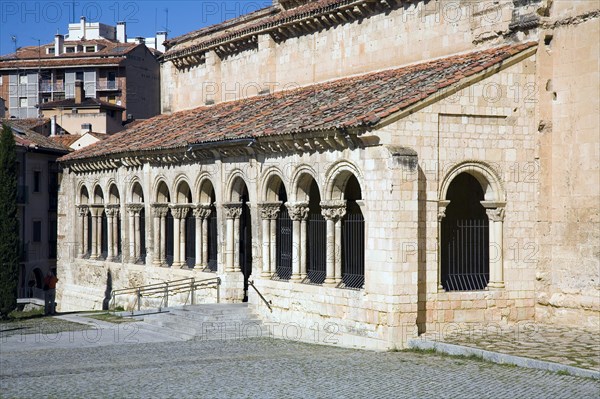 The atrium and portico of San Millan Church (Iglesia San Millan), Segovia, Spain, 2007. Artist: Samuel Magal