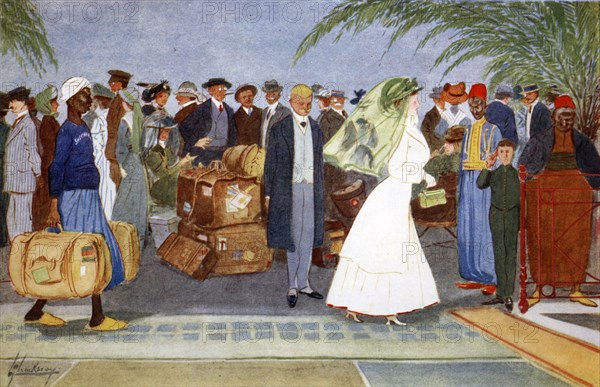 'Globe Trotters', 1908.  Artist: Lance Thackeray