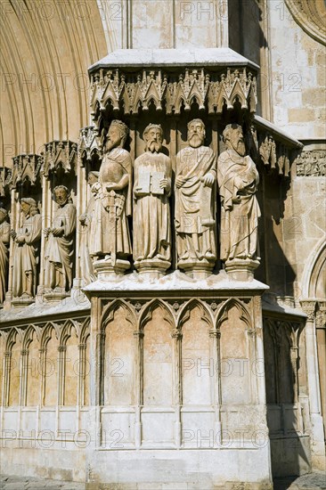 Carving detail, entrance of Tarragona Cathedral, Catalonia, Spain, 2007. Artist: Samuel Magal