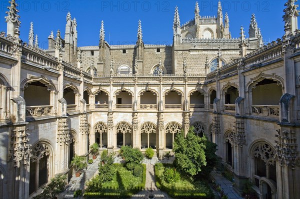 Cloisters and garden, Monastery of San Juan de los Reyes, Toledo, Spain, 2007. Artist: Samuel Magal