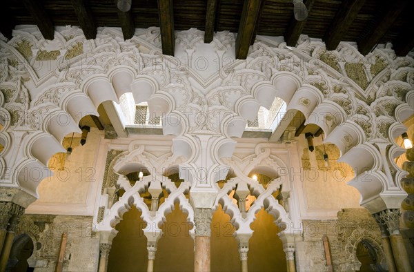 Interior view, the Aljaferia Palace, Zaragoza, Spain, 2007. Artist: Samuel Magal