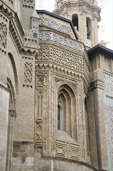 Exterior detail, La Seo Cathedral, Zaragoza, Spain, 2007. Artist: Samuel Magal