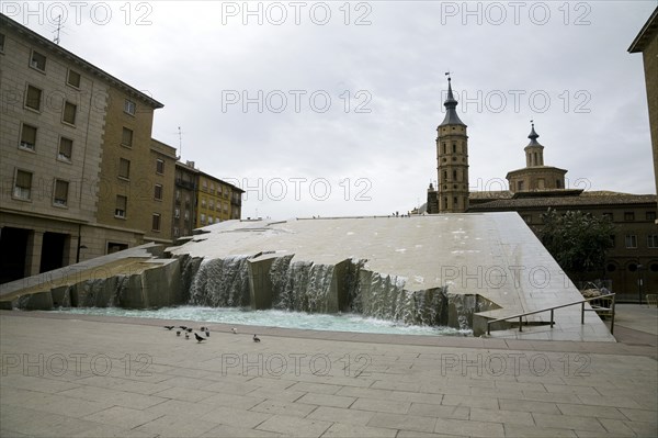 Fountain of the Hispanidad (Fuente de la Hispanidad), Zaragoza, Spain, 2007. Artist: Samuel Magal