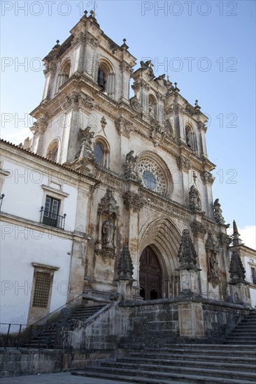 Baroque facade of the Monastery of Alcobaca, Alcobaca, Portugal, 2009.  Artist: Samuel Magal
