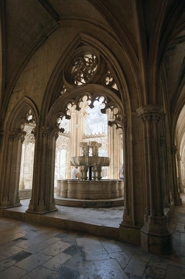 Fountain, Cloister of King John I, Monastery of Batalha, Batalha, Portugal, 2009. Artist: Samuel Magal