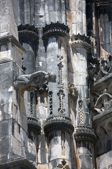 Exterior detail, Monastery of Batalha, Batalha, Portugal, 2009. Artist: Samuel Magal