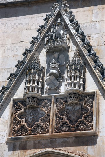 Architectural detail, Monastery of Batalha, Batalha, Portugal, 2009.  Artist: Samuel Magal