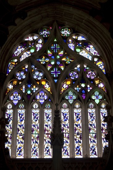 Stained glass window, Monastery of Batalha, Batalha, Portugal, 2009. Artist: Samuel Magal