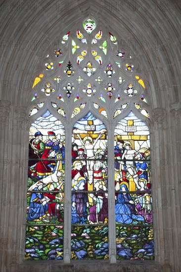 Stained glass window, chapter house, Monastery of Batalha, Batalha, Portugal, 2009. Artist: Samuel Magal