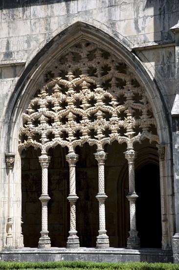 Manueline decoration, cloister of King John I, Monastery of Batalha, Batalha, Portugal, 2009. Artist: Samuel Magal