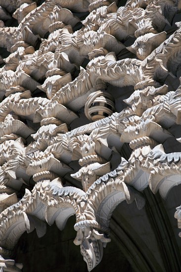 Manueline decoration, cloister of King John I, Monastery of Batalha, Batalha, Portugal, 2009. Artist: Samuel Magal