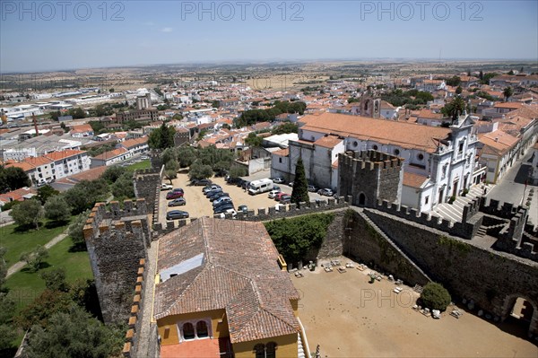 View of the city from the castle roof, Beja, Portugal, 2009.  Artist: Samuel Magal