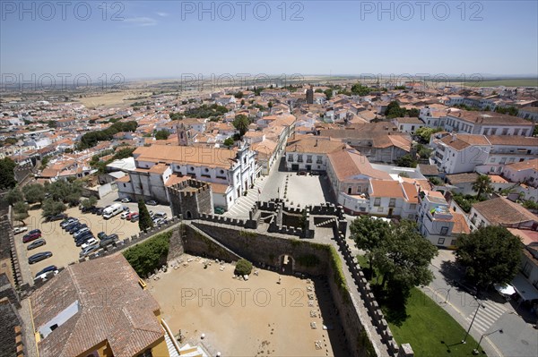 View of the city from the castle roof, Beja, Portugal, 2009.  Artist: Samuel Magal