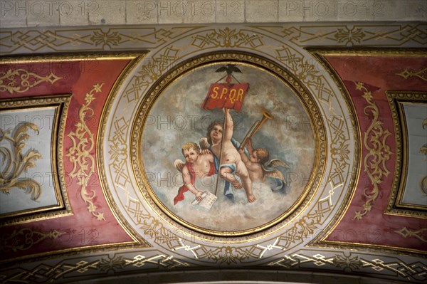Interior, Bom Jesus do Monte Church, Braga, Portugal.  Artist: Samuel Magal