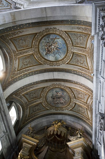 Ceiling detail, Bom Jesus do Monte Church, Braga, Portugal, 2009.  Artist: Samuel Magal