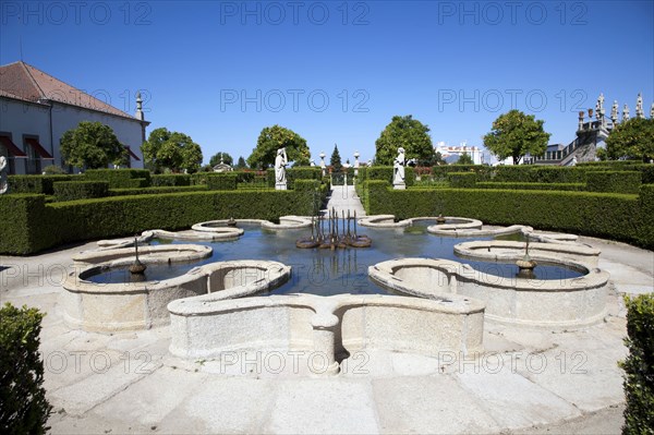 Pond in the Garden of the Episcopal Palace, Castelo Branco, Portugal, 2009.  Artist: Samuel Magal