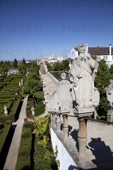 Statues in the Garden of the Episcopal Palace, Castelo Branco, Portugal, 2009.  Artist: Samuel Magal