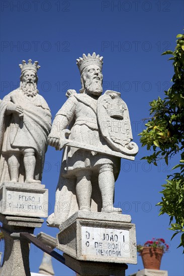Statues, Stairs of the Kings, Garden of the Episcopal Palace, Castelo Branco, Portugal, 2009. Artist: Samuel Magal