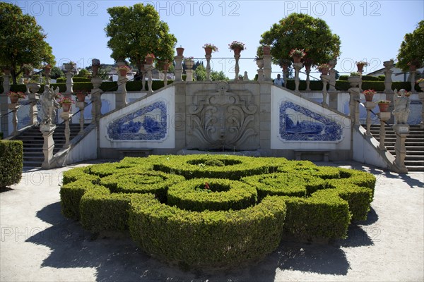 Ornamental box hedging, Episcopal Palace Garden, Castelo Branco, Portugal, 2009. Artist: Samuel Magal