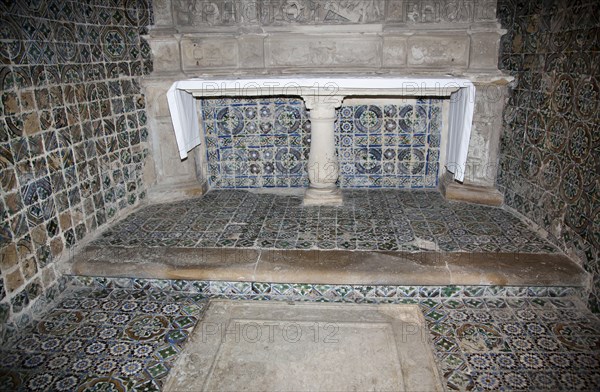 Decorative tiles, Old Cathedral of Coimbra, Portugal, 2009.  Artist: Samuel Magal