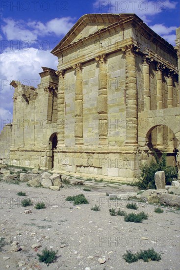 Back of temples, Sbeitla, Tunisia.