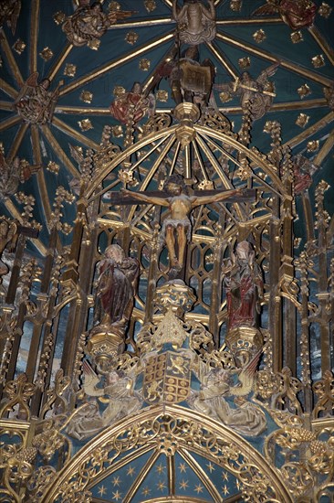 Ceiling above the altar, Old Cathedral of Coimbra, Portugal, 2009.  Artist: Samuel Magal