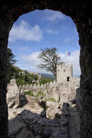 The keep of the Castelo dos Mouros, Sintra, Portugal, 2009. Artist: Samuel Magal