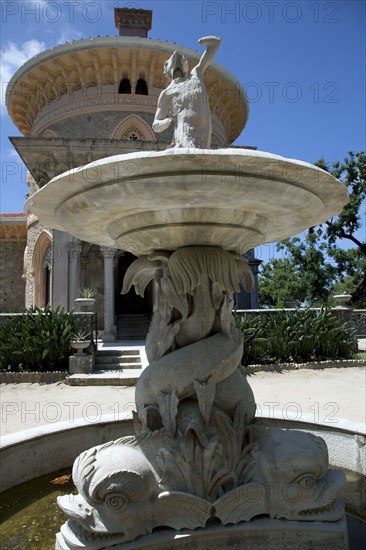 A fountain in Monserrate Park, Sintra, Portugal, 2009. Artist: Samuel Magal