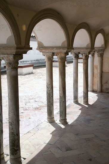 A passageway with double columns, Sintra National Palace, Sintra, Portugal, 2009. Artist: Samuel Magal